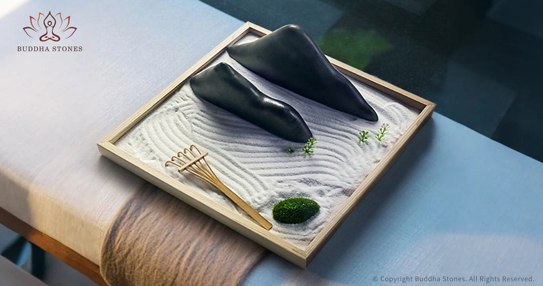 Zen-Sandgarten-Inspiration für Zuhause und Meditation