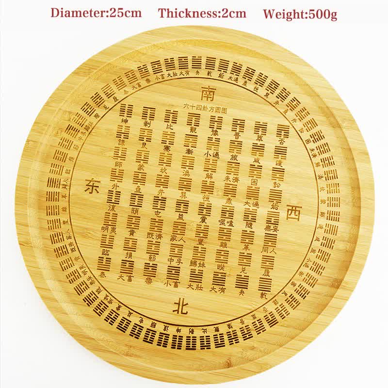 Feng Shui Bambus-Bagua-Karte Harmonie-Energiekarte - Bagua-Karte mit 64 Trigrammen - image 2