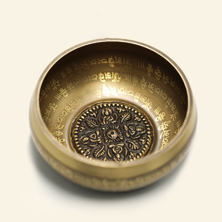 Tibetische Klangschale von Buddha Stones, handgefertigt für Yoga, Achtsamkeit und Meditation. Klangschalen-Set - image 14