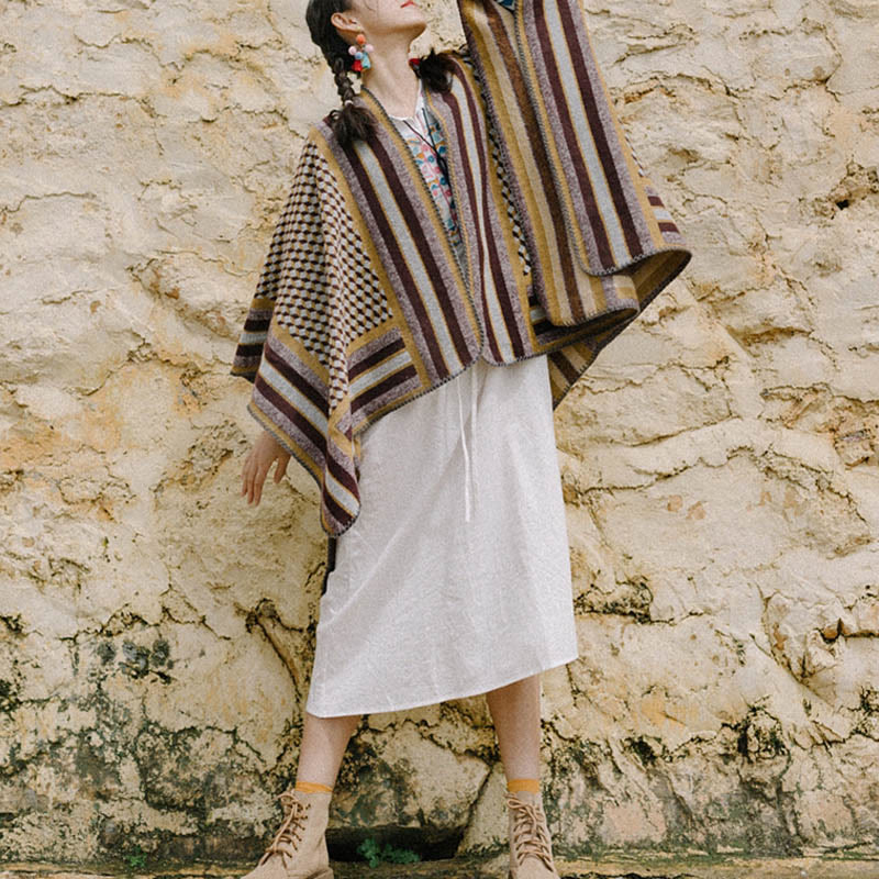 Tibetischer Schal mit Buddha Stonesn, klassisches Muster, Winter, gemütlich, warm, Reiseschal - image 3