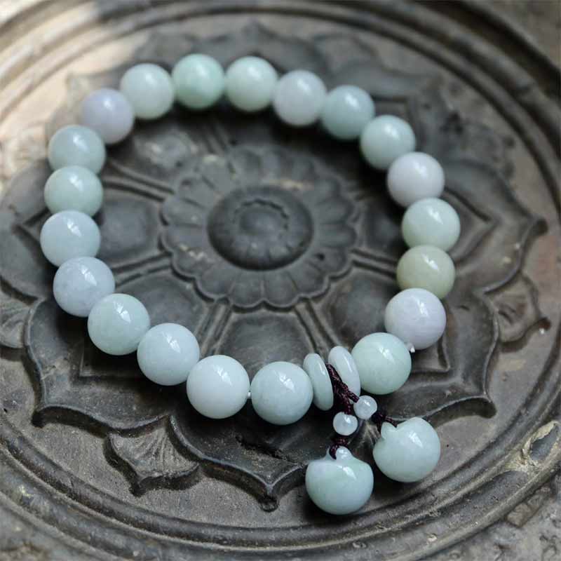 Buddha Stones, natürliches Jade-Pi-Xiu-Kürbis-Apfel-Erfolgsarmband - image 7