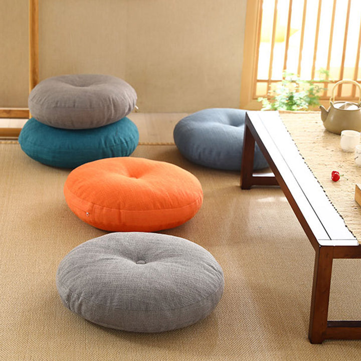 Lotus einfaches Muster Leinen Meditation Sitzkissen Home Wohnzimmer Dekoration - image 3