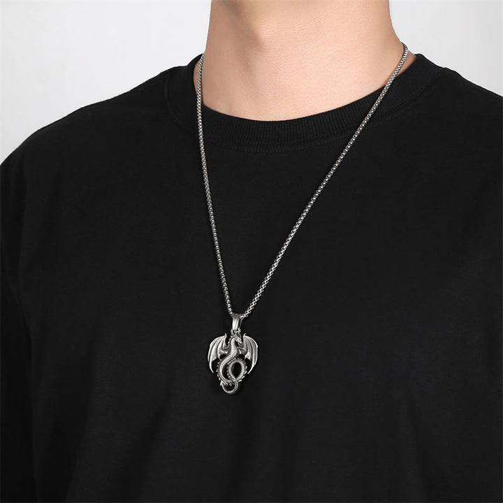 Buddha Stones ​​aus reinem Zinn, Drache, Glück, Erfolg, Halsketten-Anhänger - image 5