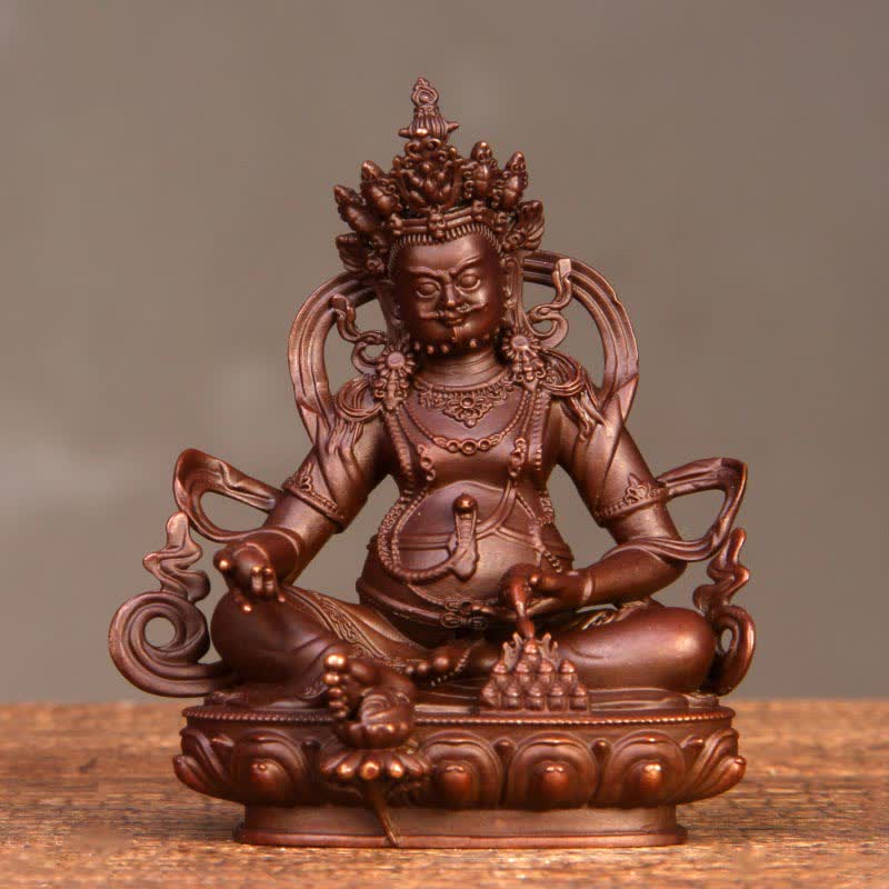 Gelbe Jambhala Bodhisattva Figur Mitgefühl Kupfer Statue Home Office Dekoration - 6 cm × 3 cm × 7 cm - image 6