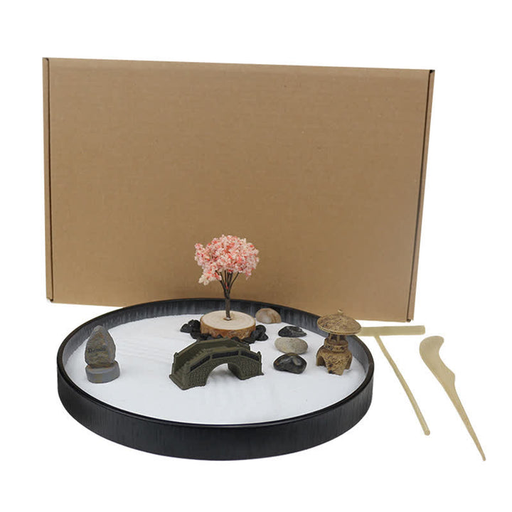 Baum Kleine Brücke Landschaft Meditation Ruhe Zen Gartendekoration - image 1