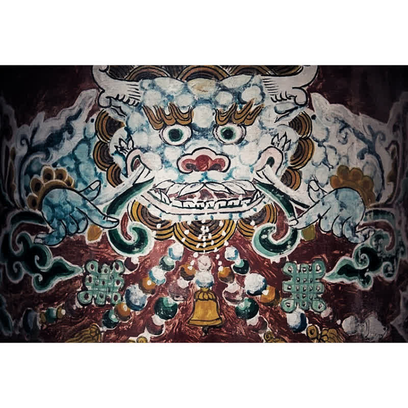 Buddha Stones tibetischer Kamelknochenschädel, der Herr der Leiche, Waldschutz-Halskettenanhänger - image 12