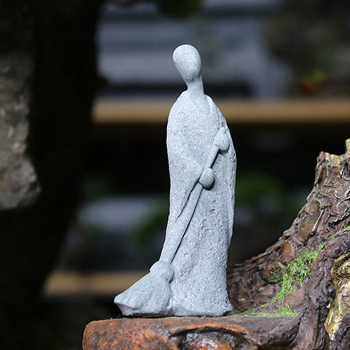 Buddha Stones, Meditation, Buddha-Mönch, Gelassenheit, Heimdekoration - Buddha-Figur „Schwingender Mönch“ 4,5 x 2,6 x 10,3 cm - image 16