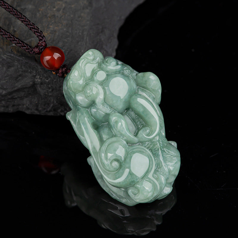 Buddha Stones Jade PiXiu Reichtum Glück String Halskette Anhänger - PiXiu (Reichtum ♥ Glück) - image 1