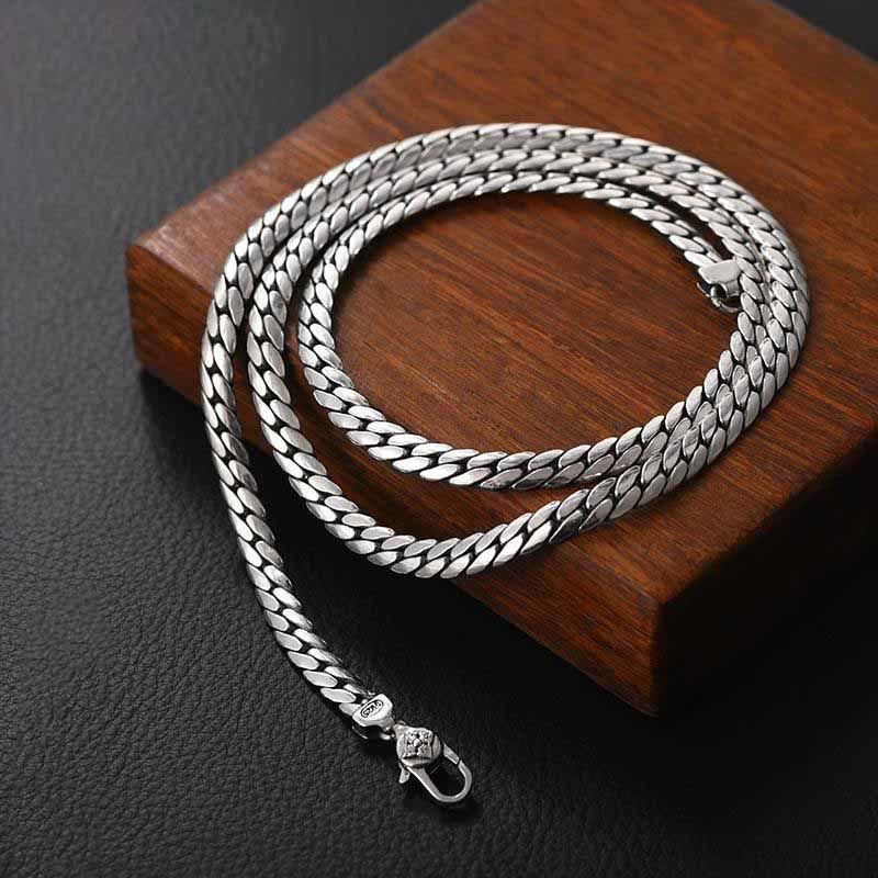 Buddha Stones Double Dorje Vajra Stärke Punk Kupfer Kette Armband Halskette - Kettenlänge 60 cm - image 13