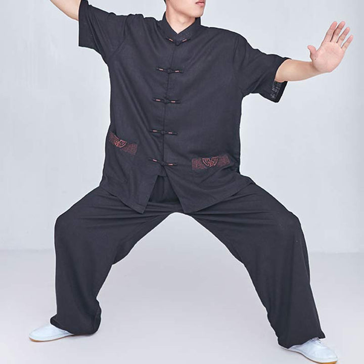 Buddha Stones, Meditation, Zen-Gebet, spirituelle Tai-Chi-Qigong-Praxis, Unisex-Stickerei-Kleidungsset - image 20