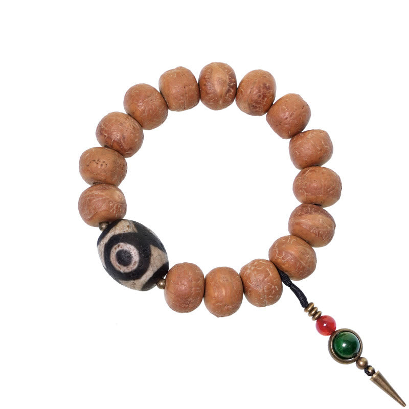 Buddha Stones Tibetisches Bodhi-Samen-Dzi-Perlen-Friedens-Charm-Armband (Mala) - image 9