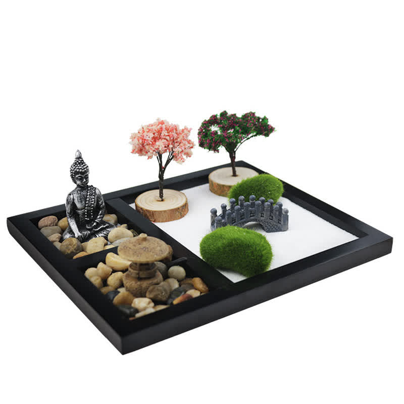 Buddha Stones, Buddha-Symbol, Baum, Landschaft, Meditation, Ruhe, Zen, Gartendekoration - image 1