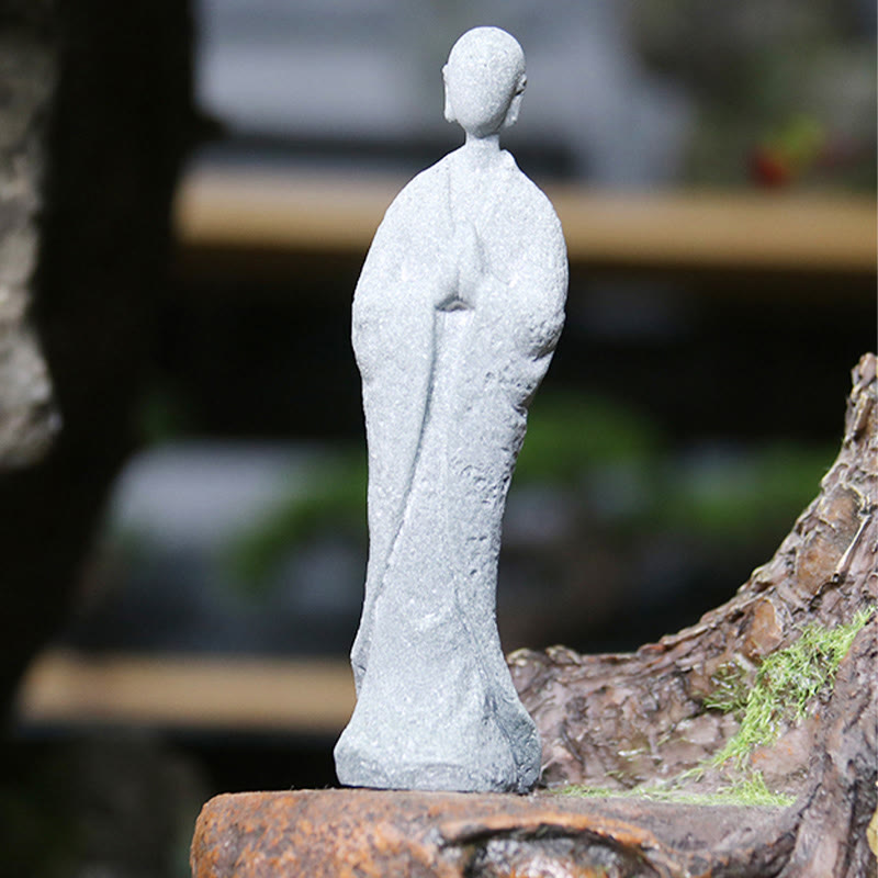 Buddha Stones, Meditation, Buddha-Mönch, Gelassenheit, Heimdekoration - Kleiner betender Buddha, 4,5 x 6 x 15,5 cm - image 19