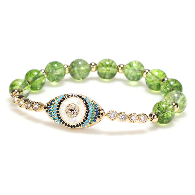 Buddha Stones Natürliches Peridot-Armband gegen den bösen Blick – ein Symbol für Fülle - image 1