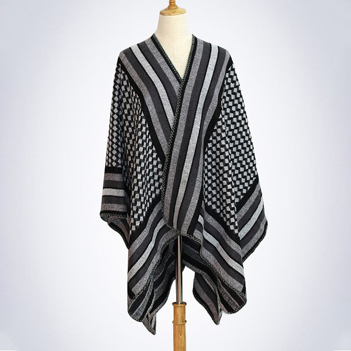 Tibetischer Schal mit Buddha Stonesn, klassisches Muster, Winter, gemütlich, warm, Reiseschal - image 26