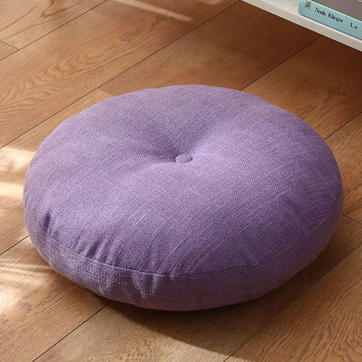 Lotus einfaches Muster Leinen Meditation Sitzkissen Home Wohnzimmer Dekoration - Abnehmbar - 40 cm * 10 cm - Orchidee - image 13