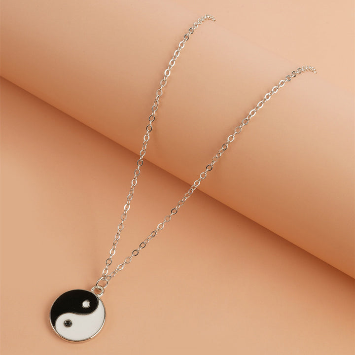 2 Stücke Yin Yang Harmonie Balance Halskette Anhänger - image 2