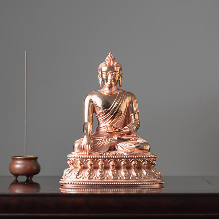 Gautama Shakyamuni Buddha Figur Serenity Kupfer Statue Home Dekoration - image 1