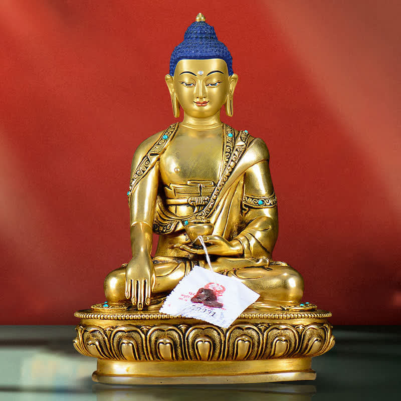 Buddha Shakyamuni Mitgefühl Kupfer Statue Dekoration - Buddha Shakyamuni - image 0