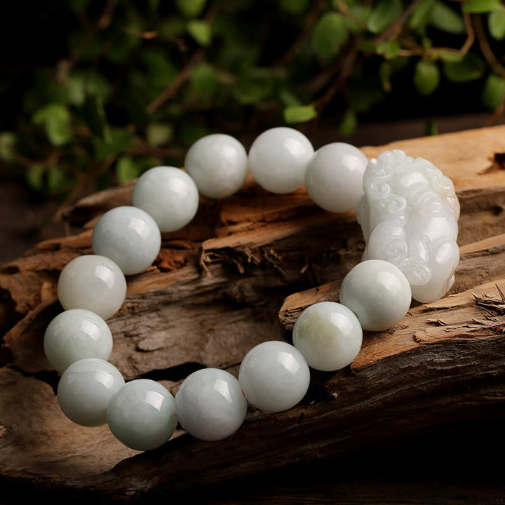 Buddha Stones Fengshui Reichtum Wohlstand Jade PiXiu Glücksarmband