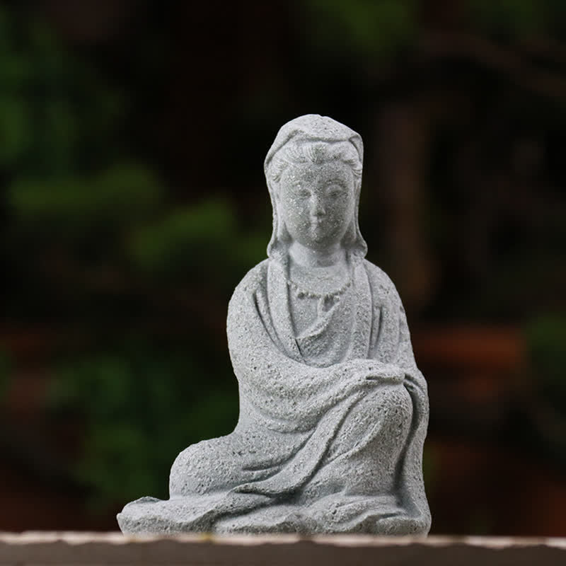 Buddha Stones Avalokitesvara Statue Segen Heimdekoration - image 6