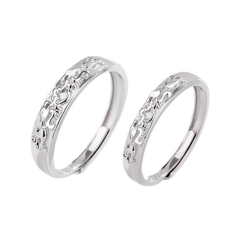 Buddha Stones 925 Sterling Silber PiXiu Balance Verstellbarer Paarring - image 7