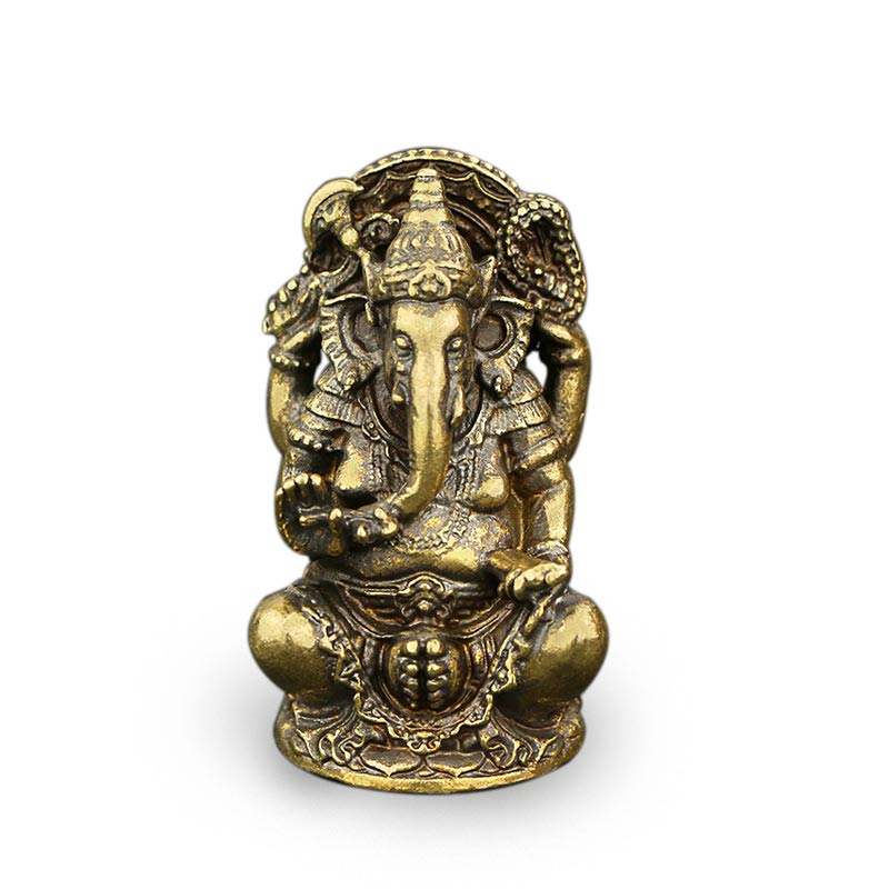 Ganesh Ganpati Elefantenstatue, Reichtum, Heimdekoration - Kupfer - image 0