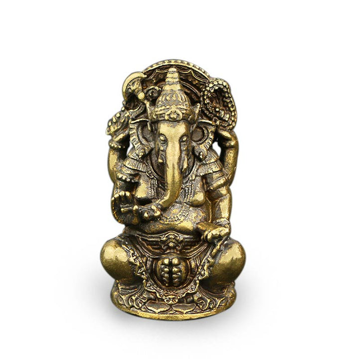 Ganesh Ganpati Elefantenstatue, Reichtum, Heimdekoration - Kupfer - image 0