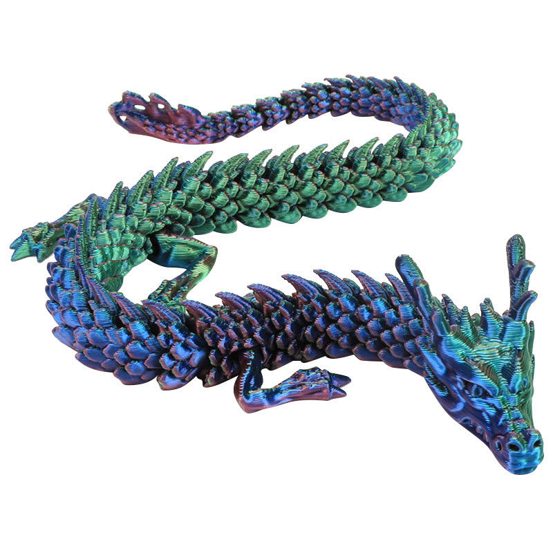 Feng Shui Drache, leuchtender 3D-gedruckter Drache, Glück, Erfolg, Heimdekoration - image 0