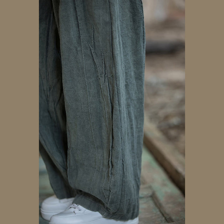 Buddha Stones Retro Batik-Haremshose, lässige Yogahose für Damen mit Taschen