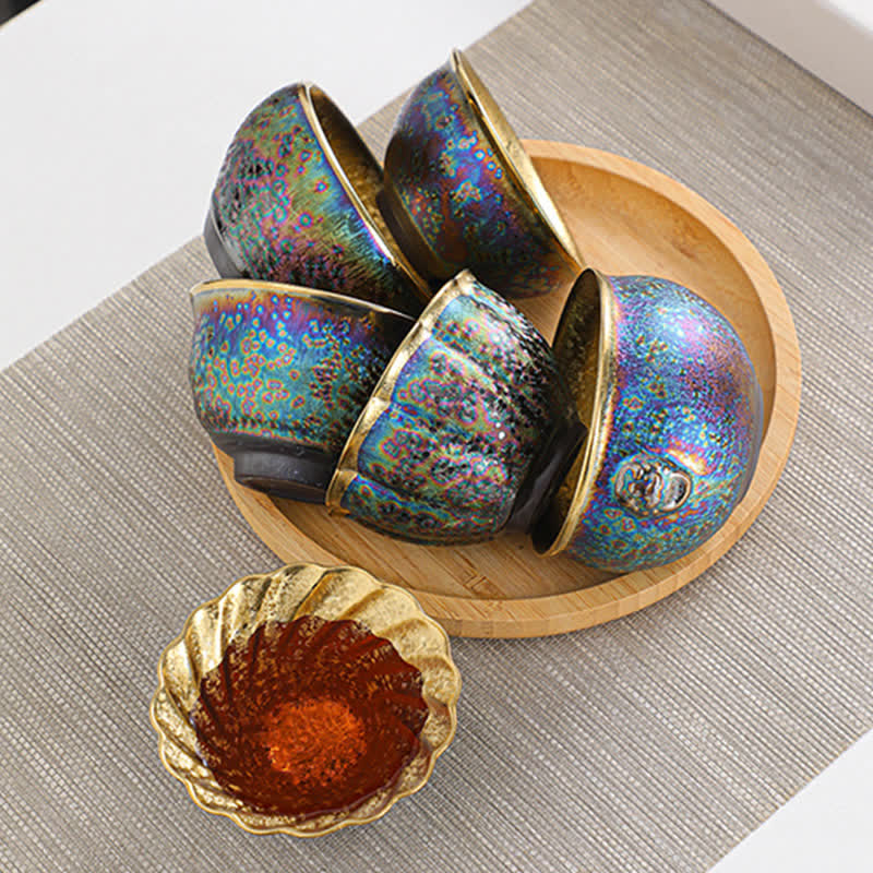 Bunte Teetasse aus Keramik mit Buddha Stonesn - image 21