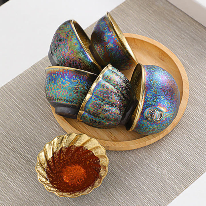 Bunte Teetasse aus Keramik mit Buddha Stonesn - image 21