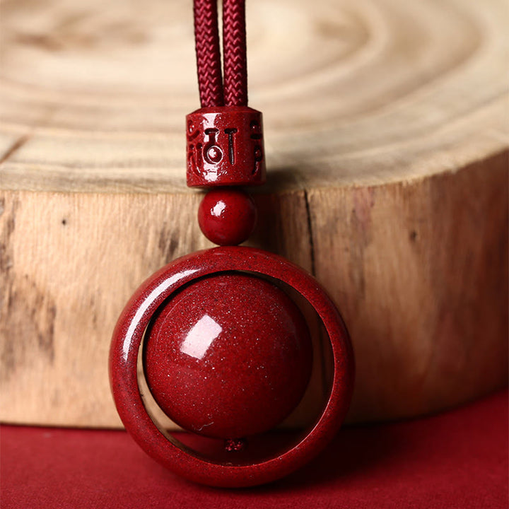 Buddha Stones, Zinnober, Om Mani Padme Hum, PiXiu, Segen, Glücksperlen-Halsketten-Anhänger - image 5