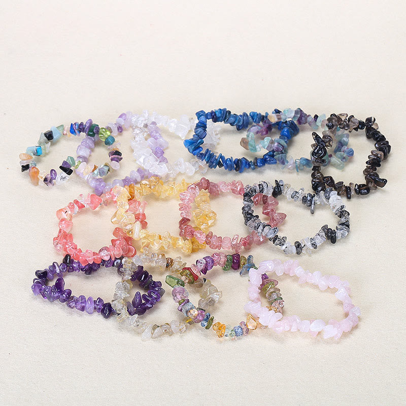Armband aus natürlich geformtem, unregelmäßig geformtem Kristallstein – wohltuende Wärme - image 1