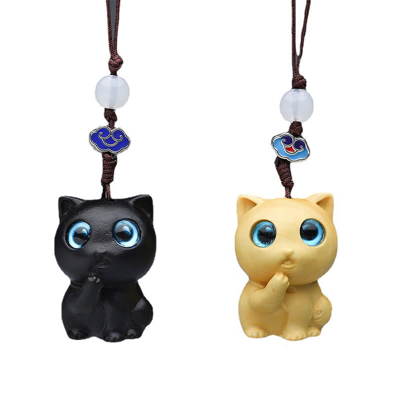 Buddha Stones Thuja Sutchuenensis Grünes Sandelholz Buchsbaum Mini Niedliches Tier Kaninchen Katze Hirsch Wal Wohlstand Telefon Hängende Dekorationen - image 18