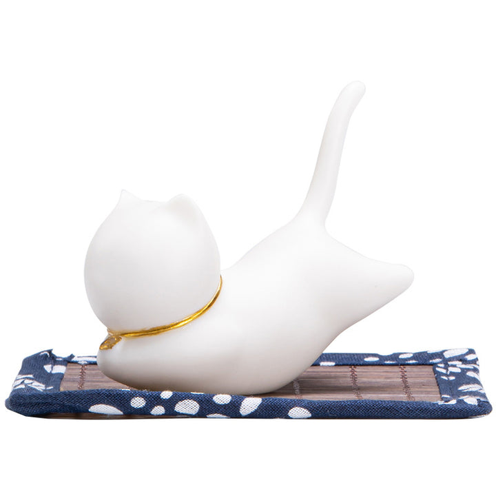Hübsche Katze-Panda-Keramik-Segen-Räuchergefäß-Dekoration - image 9