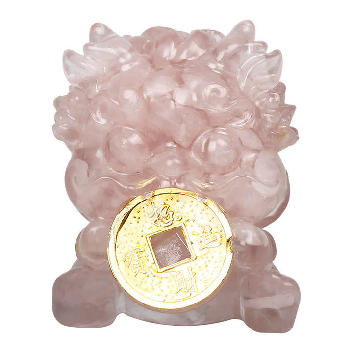 Buddha Stones, handgefertigt, niedlich, PiXiu, Goldmünze, Kristall, Fengshui, Energie, Reichtum, Glück, Heimdekoration - image 6
