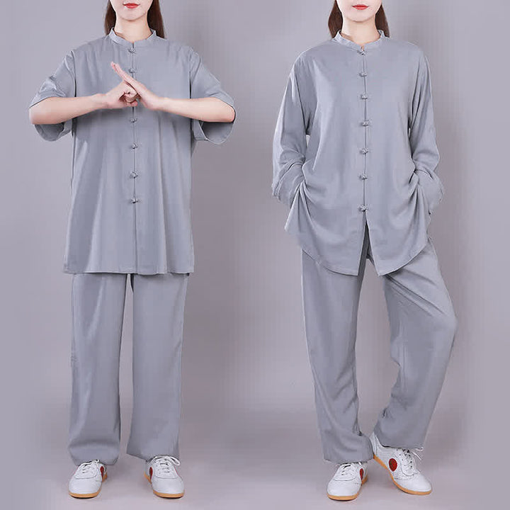 Tai Chi Qigong Meditation Gebet Spirituelle Zen Praxis Unisex Baumwoll-Leinen-Kleidungsset - image 24