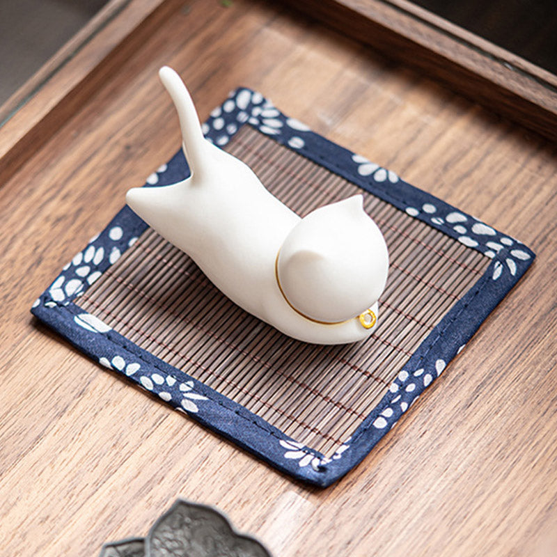 Hübsche Katze-Panda-Keramik-Segen-Räuchergefäß-Dekoration - image 4