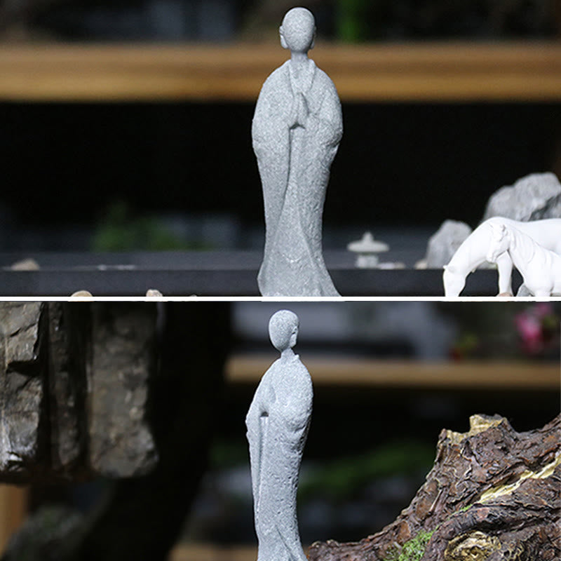 Buddha Stones, Meditation, Buddha-Mönch, Gelassenheit, Heimdekoration - image 5