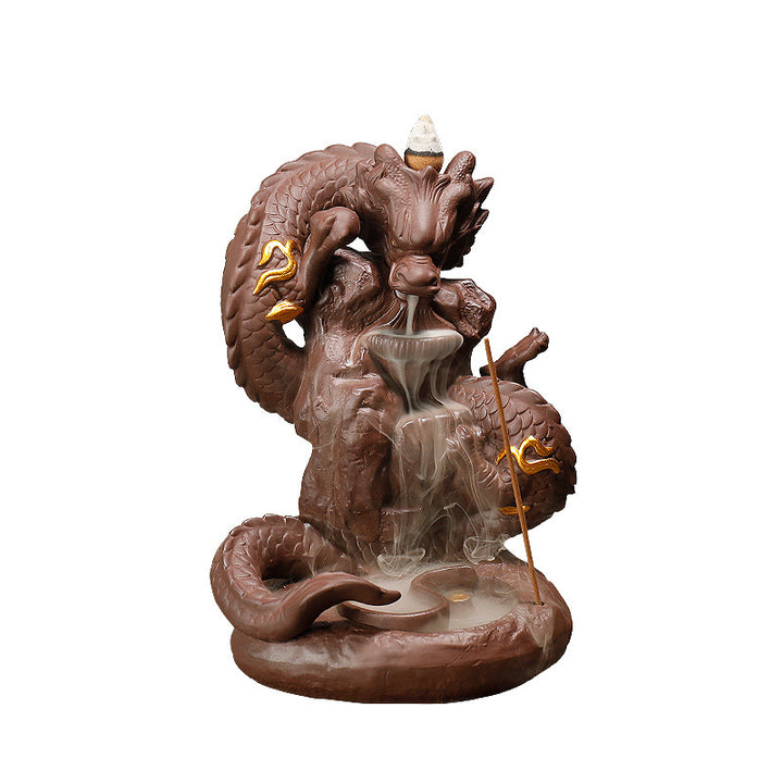 Buddha Stones Tibetischer Drachenschutz-Räuchergefäß, Dekoration - image 8