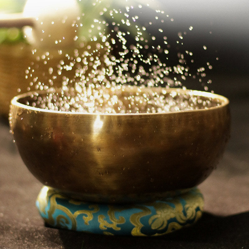 Tibetische Klangschale, handgefertigt für Heilung und Meditation, Klangschalen-Set mit positiver Energie - image 8