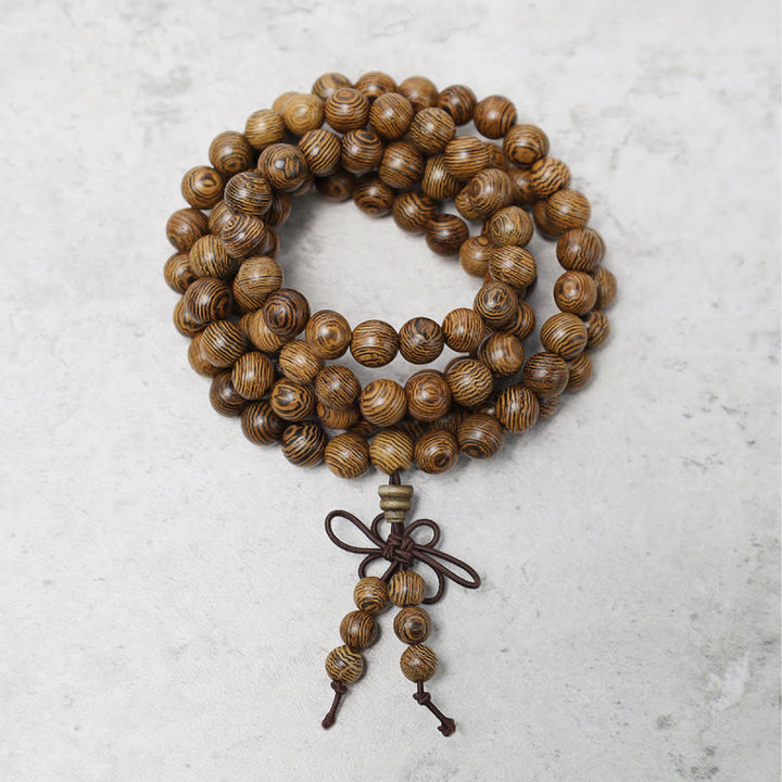 Buddha Stones 108 Mala Perlen Armband Gebet Meditation Sandelholz Elastisch