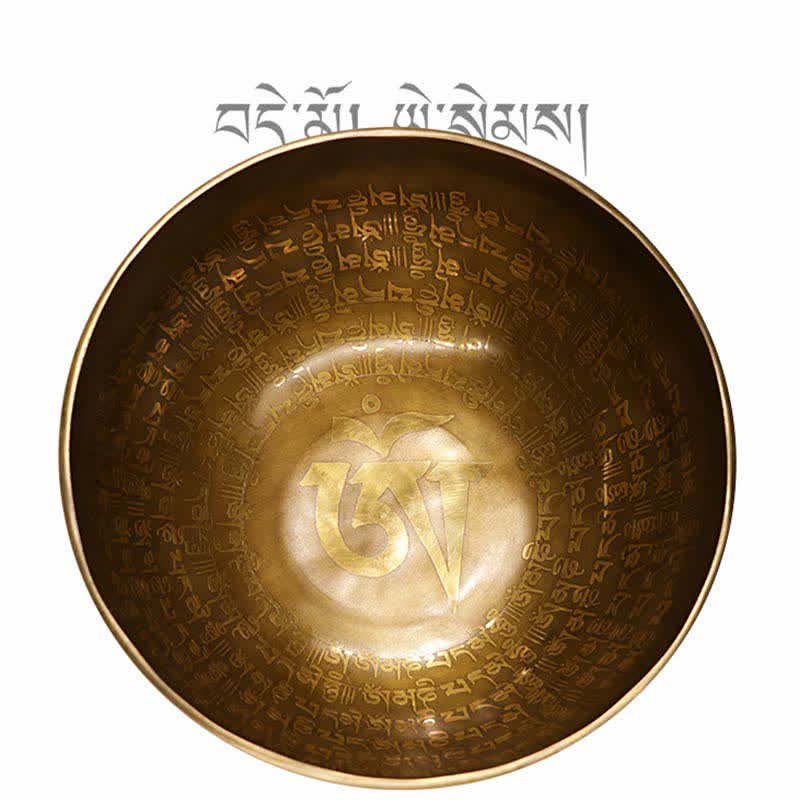 Handgefertigte Sutra-Klangschale für Heilung und Meditation. Klangschalen-Set mit positiver Energie - image 7
