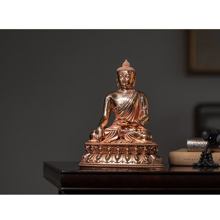 Gautama Shakyamuni Buddha Figur Serenity Kupfer Statue Home Dekoration - image 13