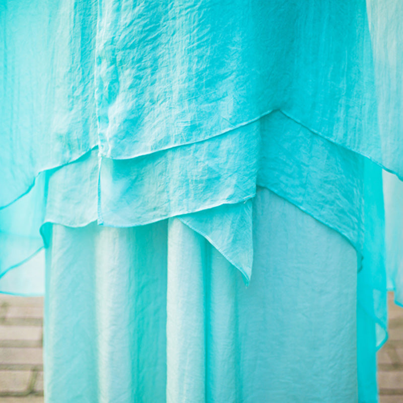 Buddha Stones 3-teiliges Yoga-Chiffon-Kleidungsstück, einheitliches Meditations-Zen-Praxis-Damen-Set - image 9