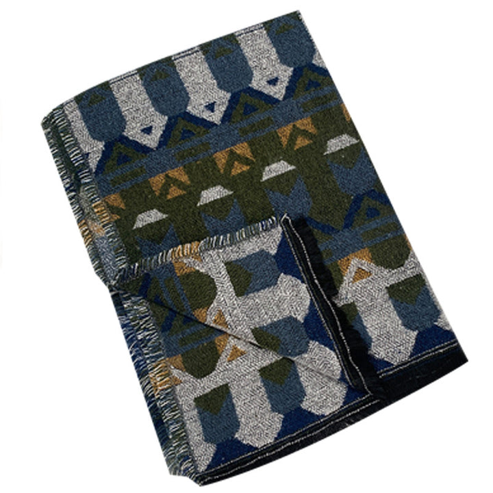 Tibetischer Schal mit Buddha Stonesn, klassisches Geometriemuster, gemütlicher Winter-Reiseschal - image 14