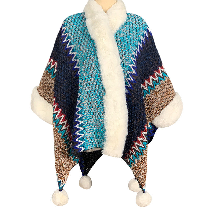 Buddha Stones Tibetischer mehrfarbig gestreifter Schal für den Winter, gemütlicher Reiseschal - image 32