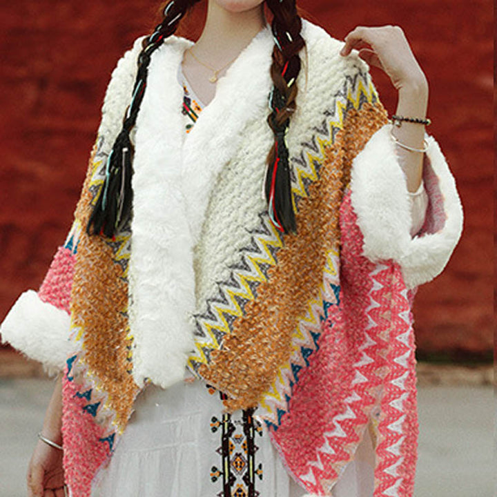 Buddha Stones Tibetischer mehrfarbig gestreifter Schal für den Winter, gemütlicher Reiseschal - image 16