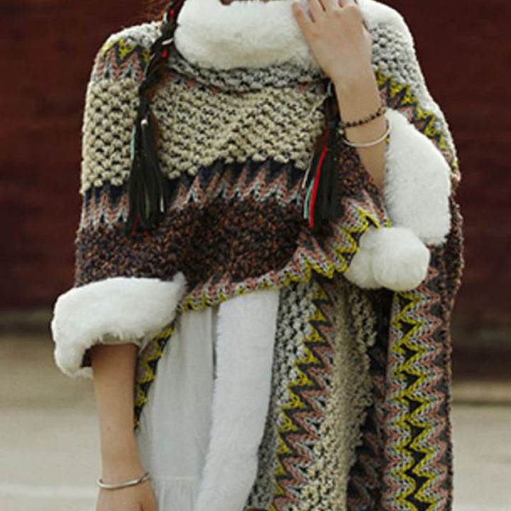 Buddha Stones Tibetischer mehrfarbig gestreifter Schal für den Winter, gemütlicher Reiseschal - image 7